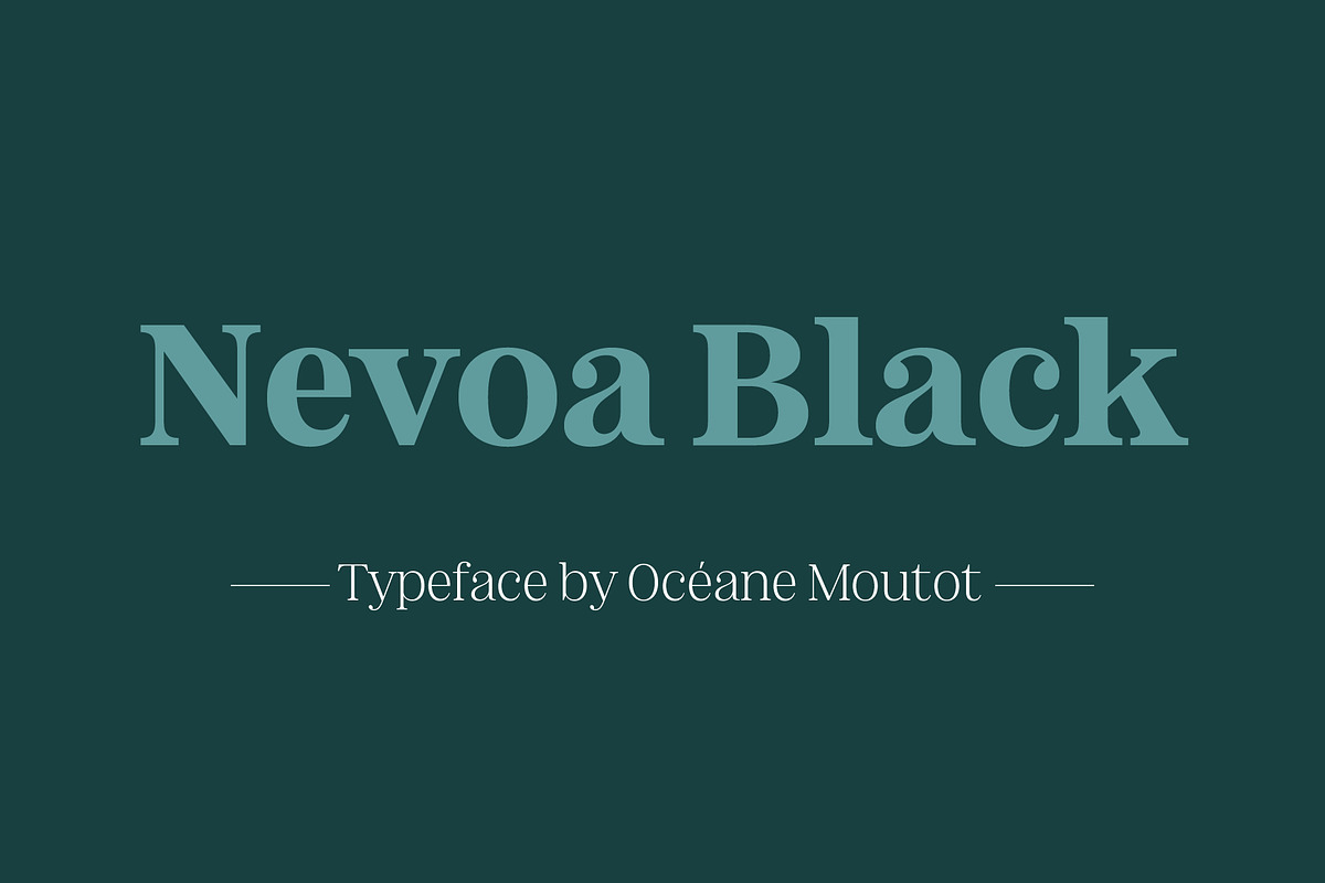 Nevoa Black, a Serif Font by OceaneM (Photo 1 of 7)