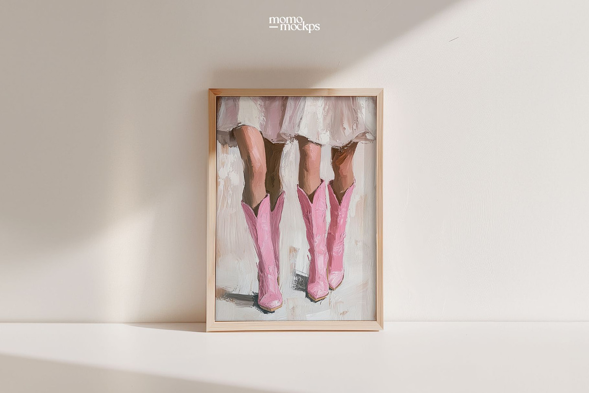 Wood Frame Art Mockup | PSD A4, a Household Mockup by momomockps (Photo 5 of 10)