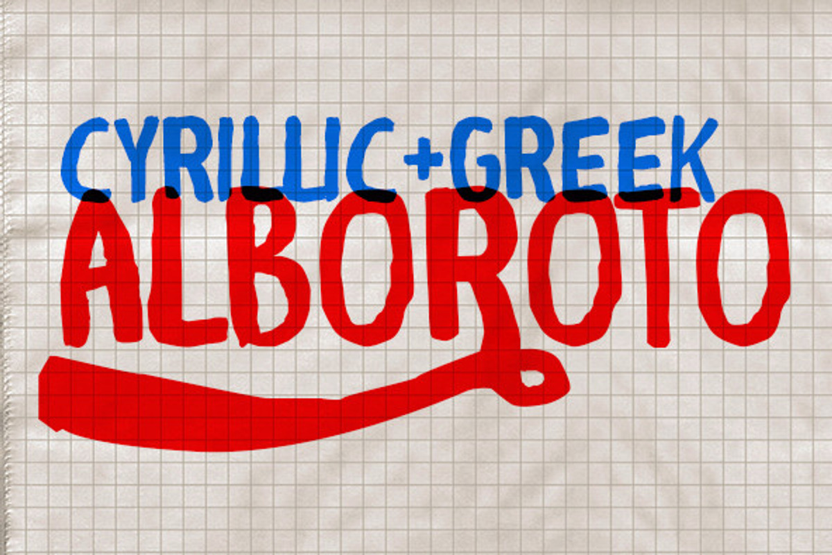 Alboroto Family, a Font by Rodrigo Typo (Photo 1 of 5)