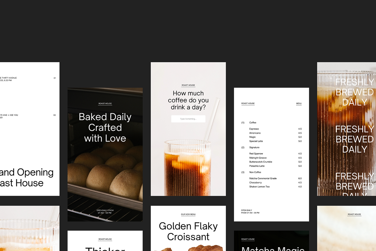 Coffee Shop Social Media Kit | Canva preview 5