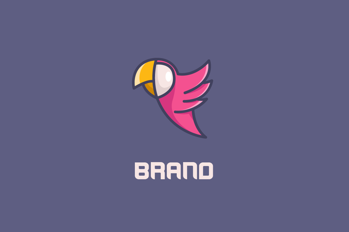 Paco The Parrot Logo, a Branding & Logo Template by LogoFarm
