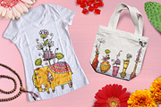Indian Flowers - 55 objects+, an Illustration by Zooza Art (Thumbnail 8 of 9)