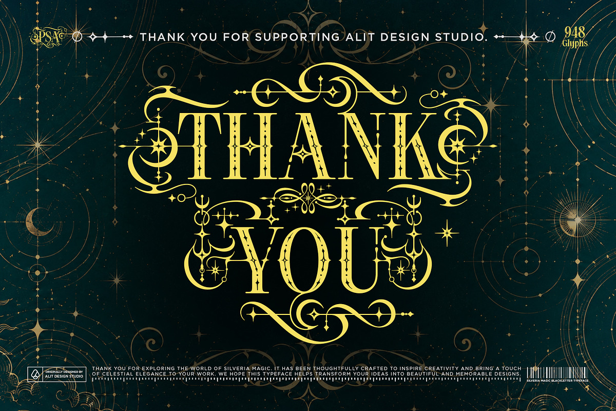 Silveria Magic Typeface, a Blackletter Font by alit design (Photo 17 of 17)