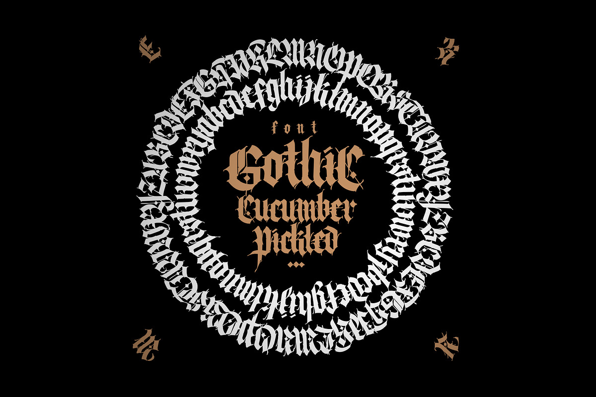 Gothic vector letters - 023, an Object Graphic by GeekClick (Photo 10 of 12)