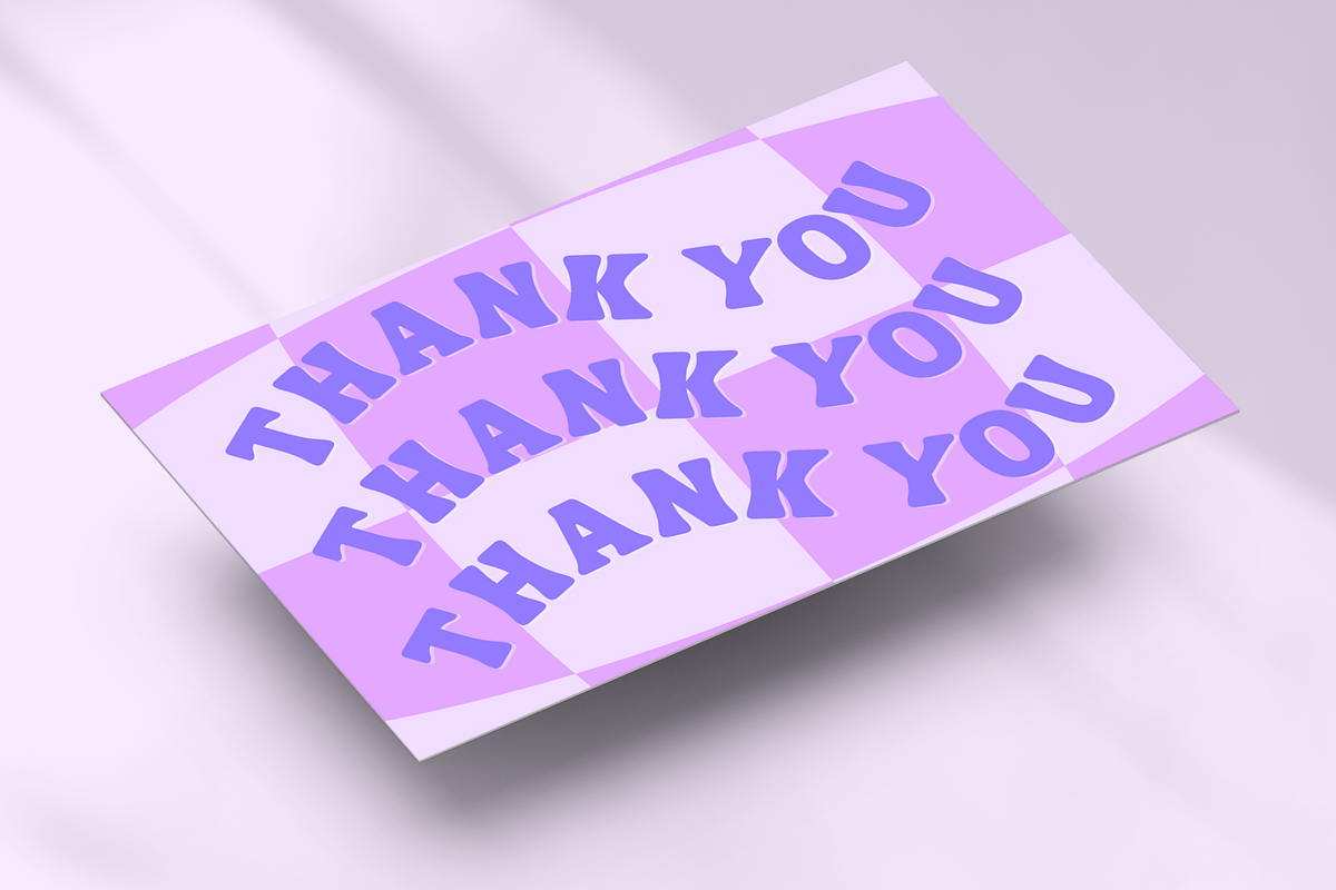 Retro Thank You Card Template, a Templates & Theme by Boltik Studio (Photo 8 of 9)