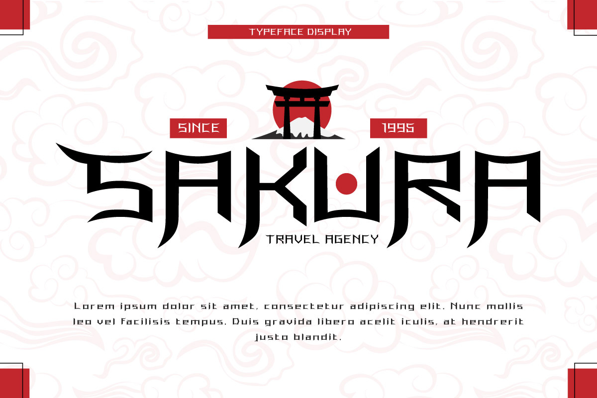 Fujiso - Japanese Style Font, a Sans Serif Font by trabaskriya (Photo 2 of 8)