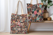 Diverse Doodle Faces – Font & Back, a Person Illustration by Franzi draws (Thumbnail 5 of 6)