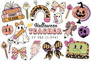 Halloween Teacher PNG Clipart Bundle, a Seasonal Illustration by LemonDesign (Thumbnail 1 of 3)