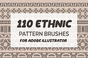 110 Ethnic Pattern Brushes, a Brush Add-On by Elinorka (Thumbnail 1 of 10)