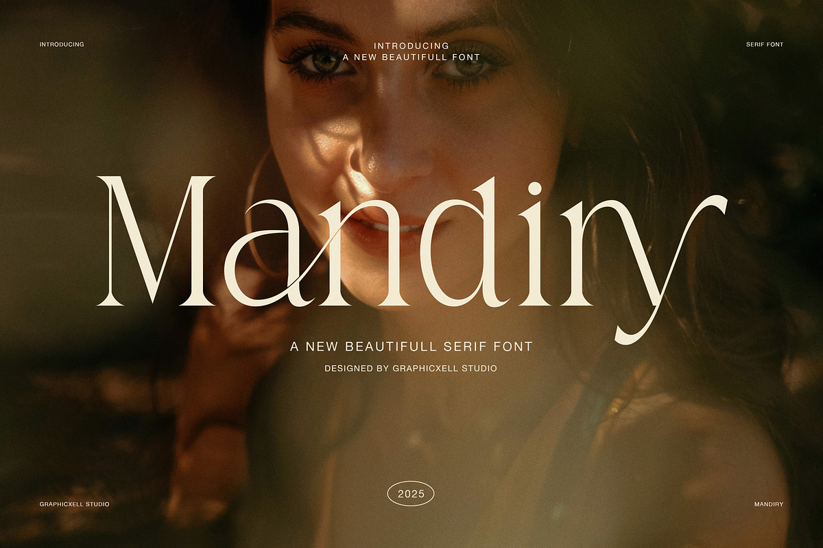 Mandiry Elegant Serif Font, a Serif Font by Graphicxell (Photo 1 of 5)