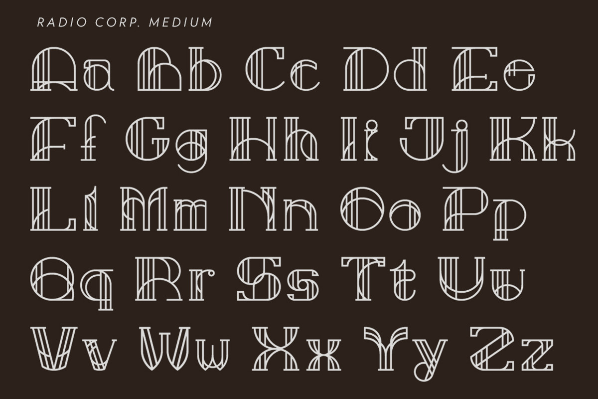 Radio Corp - Display Typeface preview 4