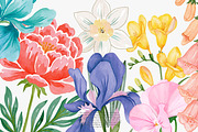 Flower Clipart Huge Bundle, a Decorative Illustration by Patishop Art (Thumbnail 4 of 11)