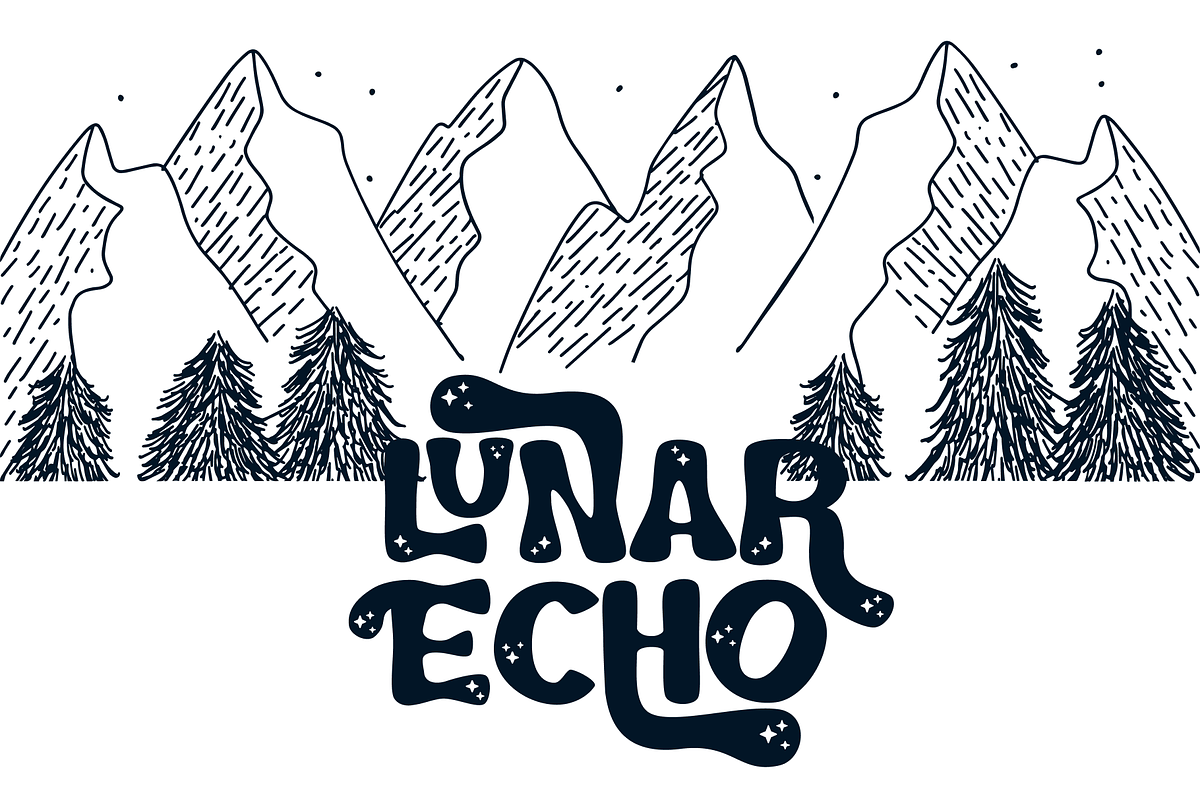 Lunar Echo - Cosmic Vibes Font, a Font by Helotype (Photo 9 of 9)