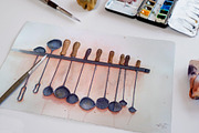 Artist and creative mockup set, a Pens & Pencil Mockup by INTERARTIVITY (Thumbnail 21 of 25)