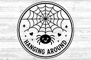 Hanging Around SVG Halloween Round, an Object Graphic by Layerology (Thumbnail 2 of 3)