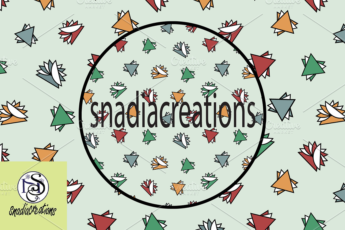Geometrical seamless vector pattern, a Pattern Graphic by snadiacreations (Photo 1 of 3)