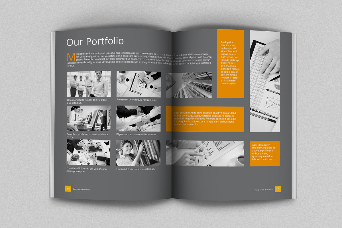 A4/Letter Business Brochure, a Brochure Template by feydesign (Photo 9 of 18)