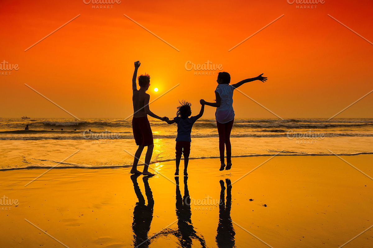Dancing on the beach at sunset, a Person Photo by Lucky Photographer (Photo 1 of 2)