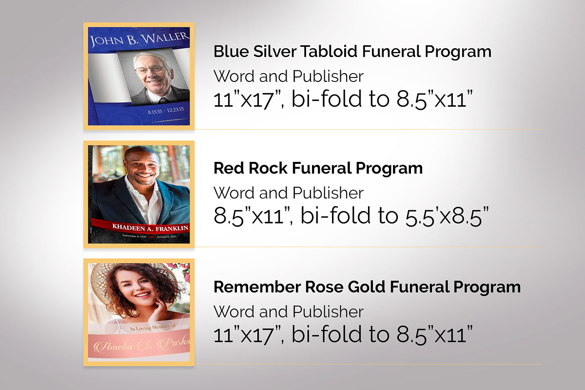 Create Funeral Program Bundle, a Brochure Template by Godserv Designs (Photo 3 of 11)