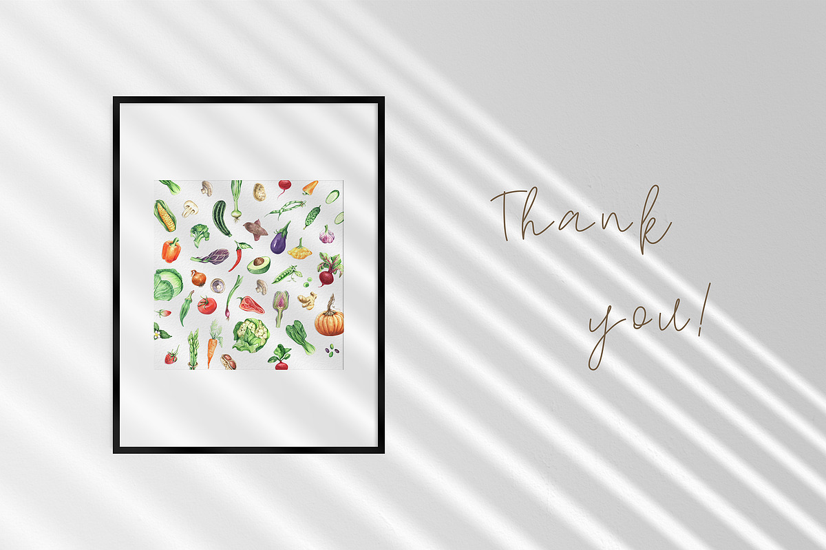 Watercolor VEGETABLES illustrations, a Decorative Illustration by GevelStudio (Photo 9 of 9)