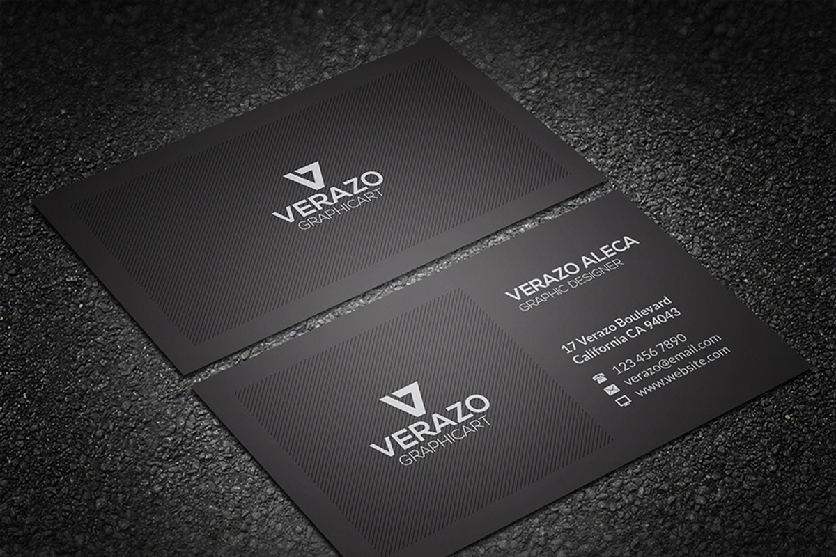 Clean Corporate Business Card, a Business Card Template by Verazo (Photo 1 of 3)