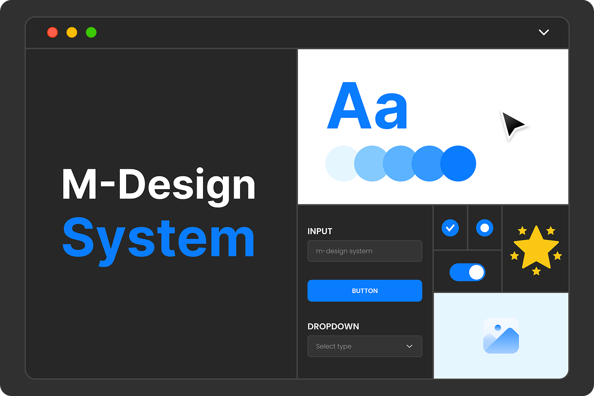M-Design System Light, an UI Kit Template by Designer :s (Photo 1 of 5)