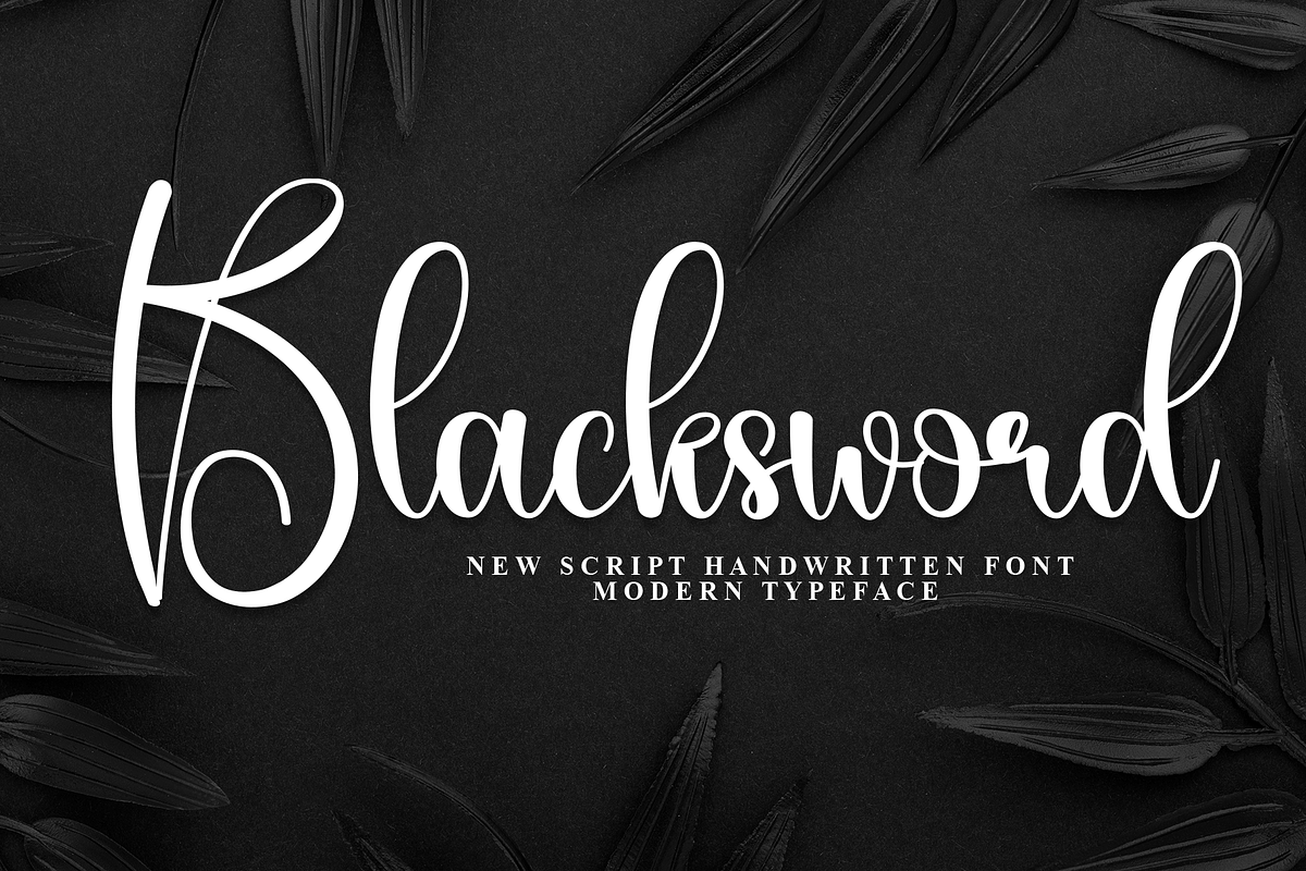 Blacksword | Script Font, a Handwritten Font by Scratchones (Photo 1 of 8)