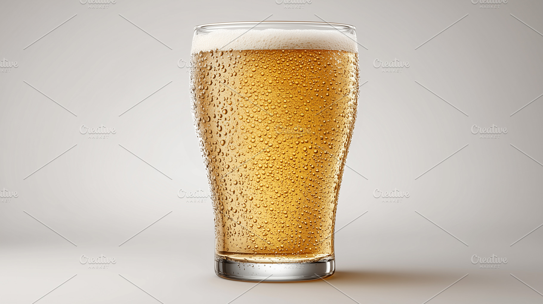 Cold glass of refreshing golden beer, a Food & Drink Photo by MistyDay