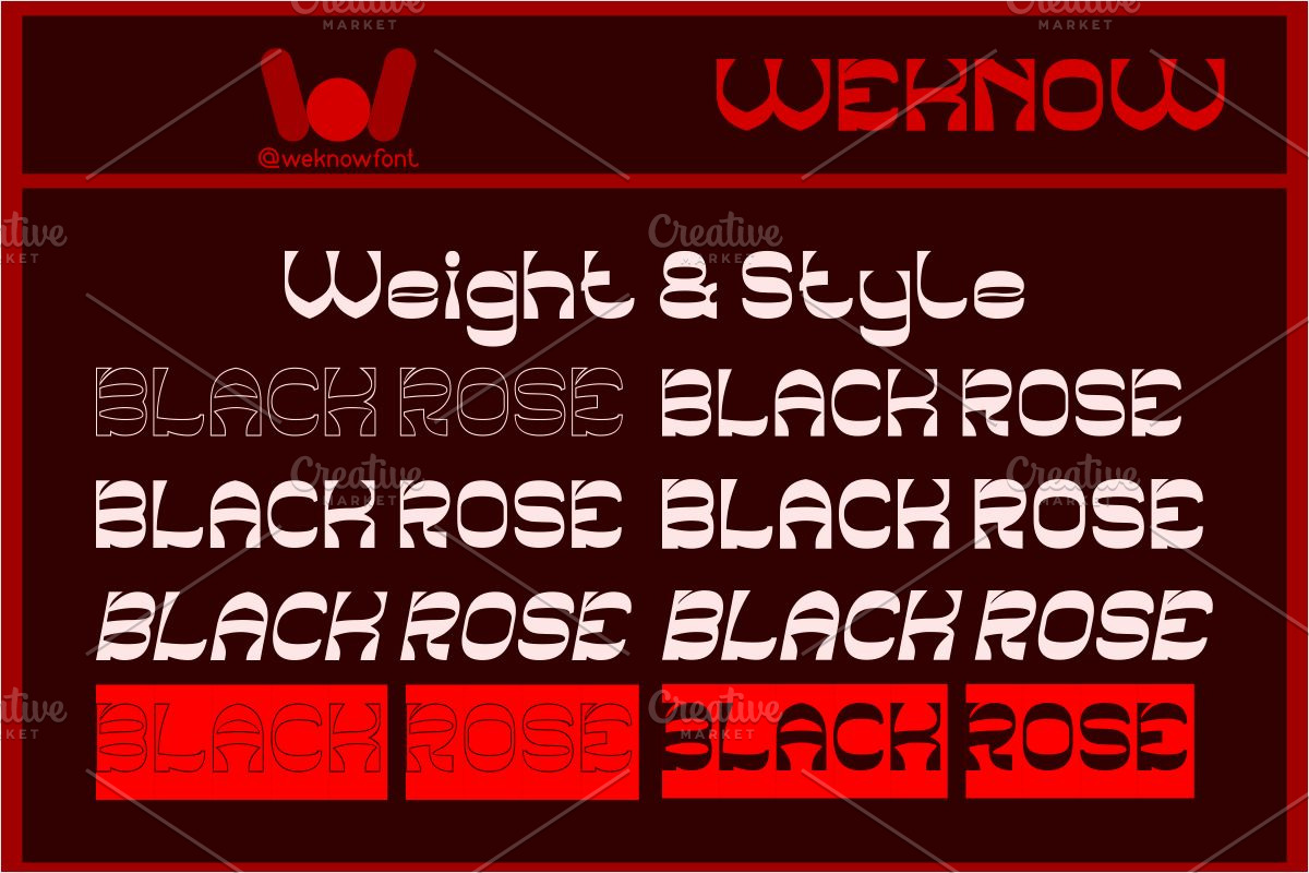 Black Rose font, a Font by weknow (Photo 7 of 8)