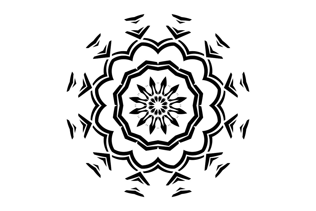 Artistic Mandala Vector Collection, a Decorative Illustration by NJ Himel (Photo 92 of 101)