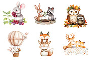 Woodland Forest Animals Friends, an Illustration by CreationArt (Thumbnail 3 of 5)