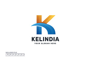 Colorful Gradient Letter K Logo, a Branding & Logo Template by yuanesei