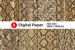 Realistic Python Skin Pattern, a Pattern Graphic by Artonix