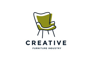 Creative Chair Sofa Furniture Logo, a Branding & Logo Template by funpixel