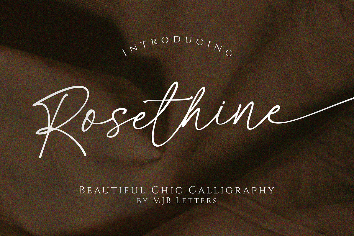 Rosethine | Chic Calligraphy, a Script Font by MJB Letters (Photo 1 of 10)
