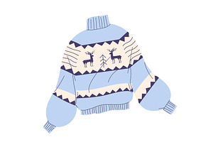 Warm Knit Sweater Element Of Winter