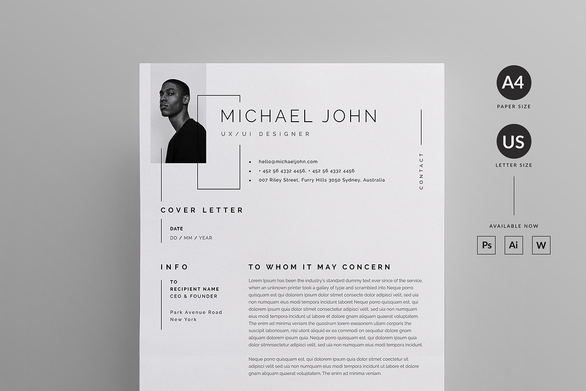 Resume/CV, a Resume Template by Reuix Studio (Photo 3 of 5)