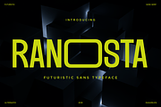 Ranosta - Ultrawide Tech Sans Font, a Sans Serif Font by RagamKata (Thumbnail 1 of 9)