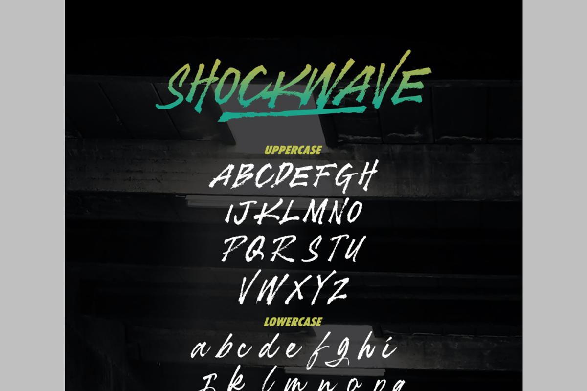Shockwave - Brush Font, a Script Font by Inspiratype (Photo 9 of 10)