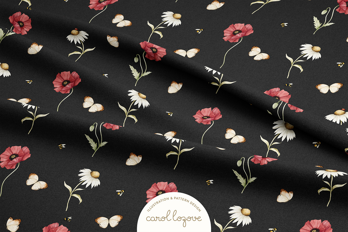 Watercolor Botanical Wildflowers Set, a Decorative Illustration by Carol Lozove (Photo 22 of 36)