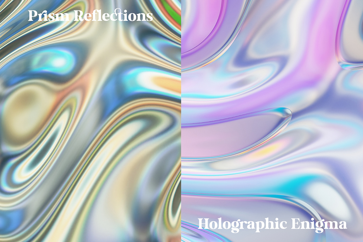 Liquid Metallic Iridescent Animation, a Graphic by LarysaZabrotskaya (Photo 7 of 10)