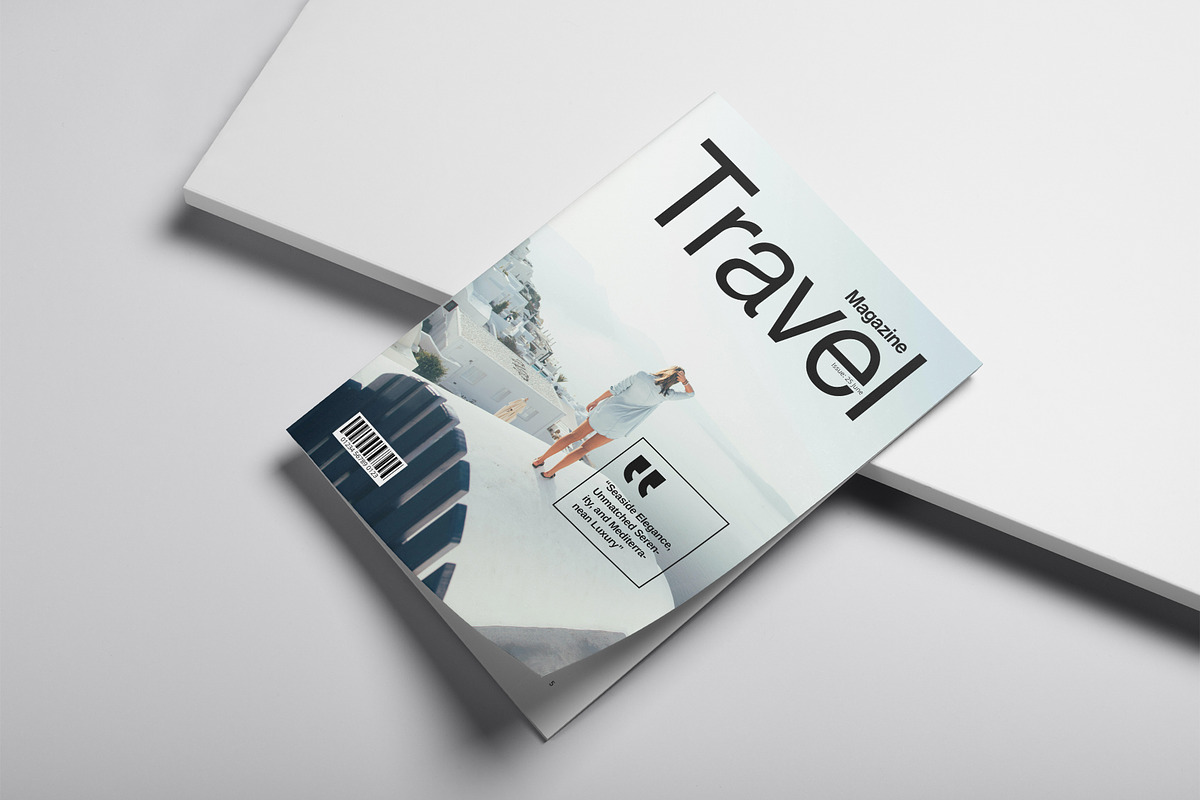 Travel Magazine Template, a Magazine Template by DesignCrest (Photo 2 of 13)
