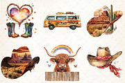 Western Boho Wedding Clipart, an Illustration by Libby Wishes (Thumbnail 5 of 8)