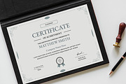 Clean Certificate Design, a Stationery Template by MightyDesign (Thumbnail 3 of 6)