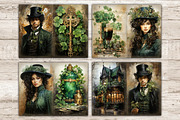 St. Patrick's Day Junk Journal Paper, a Seasonal Illustration by GlamArtZhanna (Thumbnail 4 of 10)