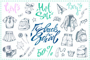 Back to school. Icons. Calligraphy, an Education Illustration by Margo Miller (Thumbnail 5 of 18)