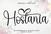Hostania | Script Font