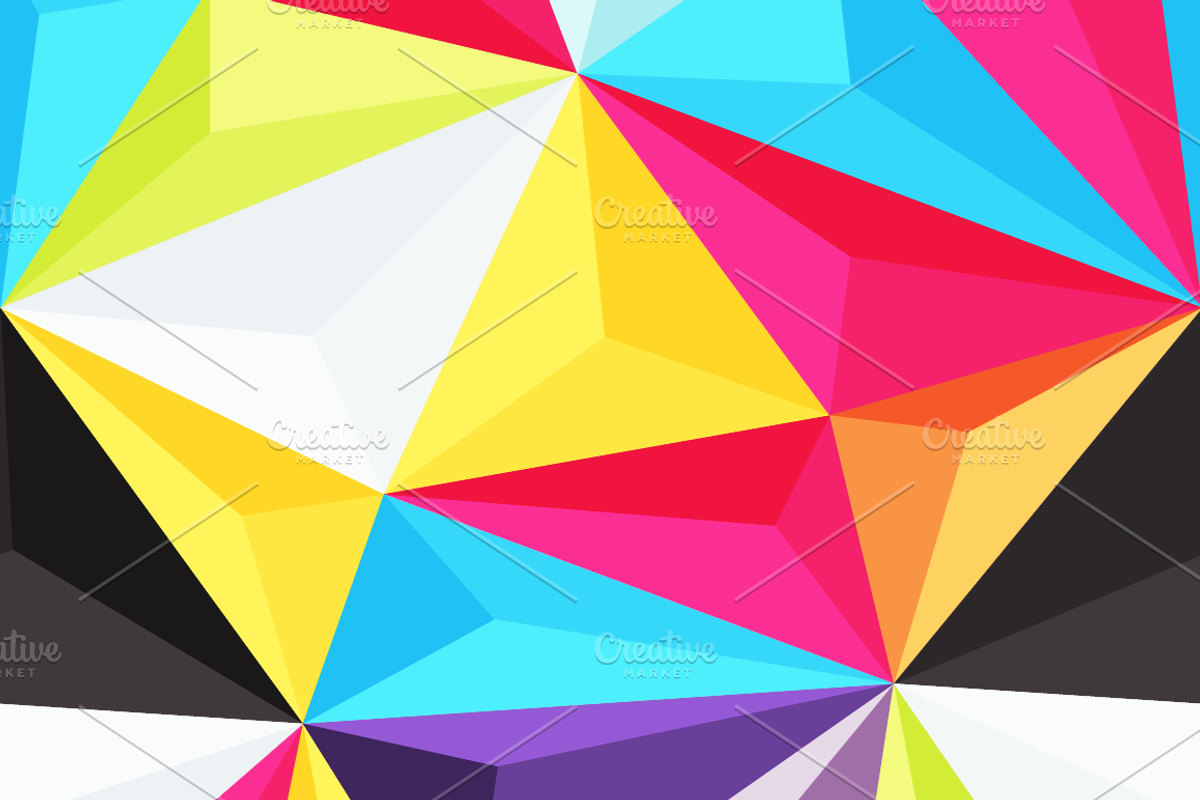 11 Bright Vector Backgrounds, a Pattern Graphic by chewkotski (Photo 8 of 11)