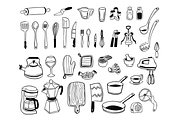 Hand Drawn Kitchen Illustrations, a Texture Illustration by rabeccky (Thumbnail 2 of 3)