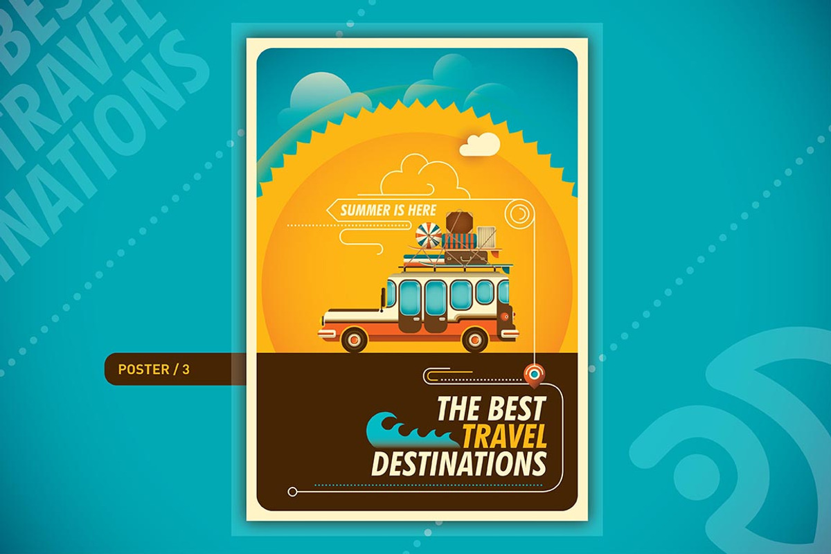 Traveling posters, a Transportation Illustration by Radoman (Photo 4 of 10)